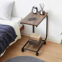 武田コーポレーション ヴィンテージ調 サイドテーブル ブラウン T2-ST60VBR 1箱(6個入)（直送品）