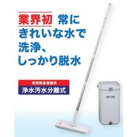 洗濯絞り機能付きマイクロファイバーモップ ピュアマスター 水拭きモップ ダイト EBM-280 1台