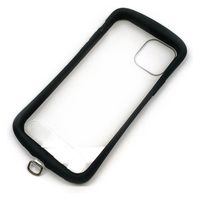 エアージェイ ストラップホルダーシート(クリア)ブラックリング AST-HSB 1個