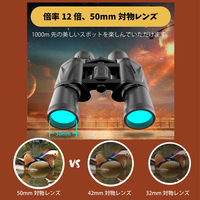 サイエルインターナショナル 12×50高倍率双眼鏡 SLI-HSB01 1個