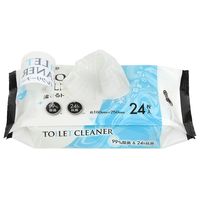 昭和紙工 ラク楽LIFE流せるトイレクリーナー 4957434010265 1セット(24枚×20個)