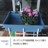 【園芸用品】アオヤギコーポレーション プラスチック 蛇口 簡易流し台用 36860 1個