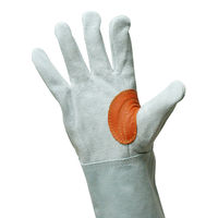 小野商事 溶接用手袋 牛床革 5本指 フリーサイズ AG051Y 1双