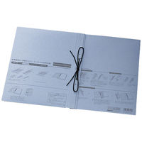 プラス 背幅伸縮 セノバスつづりひも 青 FL-023SH 1冊