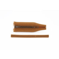 【ワイン用緩衝材】　TEIJIN　ハニカムクッションスリーブ　幅20mm×長さ350mm　茶　１セット（5枚入×10袋）