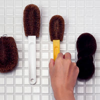 亀の子束子 柄付きたわし 亀の子ジャンプ（小）便利な柄付き タワシ ブルー 1個 亀の子束子西尾商店