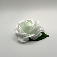 渡辺徽章 ミニローズ 白 1セット（100個：10個入×10）胸花 徽章 コサージュ