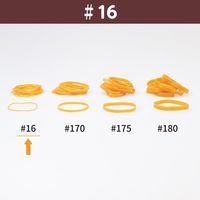 【輪ゴム】 共和 オーバンド透明袋 500g GGA-N-005 #16 アメ 1袋