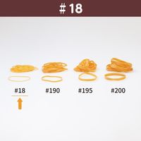 【輪ゴム】 共和 オーバンド透明袋 500g GHA-N-005 #18 アメ 1セット（3袋）