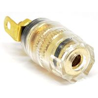 共立電子産業 φ4mmバナナジャック付金メッキスピーカーターミナル 小 黒 GST-B77J-BK 1個 65-8297-19（直送品）