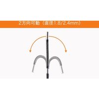 スリーアールソリューション 先端可動式工業用内視鏡 先端径φ2.4mm 有効長2.0m 3R-IFIBER2420 1個（直送品）