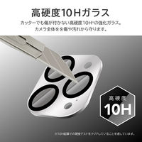 MSソリューションズ iPhone 15 Pro/ Pro Max レンズ保護アルミ レンズ一体型 LN-IP23ALLENSV 1個