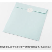 デザインフィル カラー色紙用封筒 水色 33288006 1セット(1個×5)
