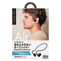 PGA オープンイヤー ワイヤレス ステレオイヤホン ブラック PG-BTE16AR1BK 1個