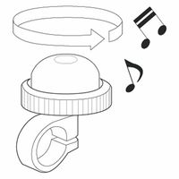 東京ベル製作所 ベル TBー380A ロータリー・ベル ブラック 23403802 1セット(4個)（直送品）