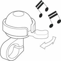 東京ベル製作所 ベル TBー101 エコー・ミニ ブラック 23410172 1セット(4個)（直送品）