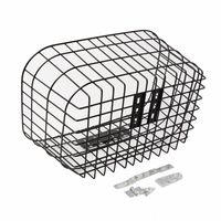 西田金属製作所 西田 Wー114 ワイドバスケット丸型 黒 W-114BK 1個（直送品）