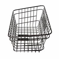 西田金属製作所 西田 Wー556 ワイドバスケット ブラック W-556BK 1個（直送品）