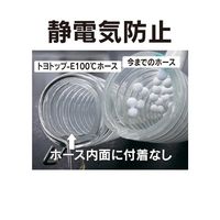 エンプラ系プラスチック粉粒体搬送用 トヨトップーE100°Cホース 内径38mm×外径50.6mm 長さ10m TPE100C-38-10（直送品）