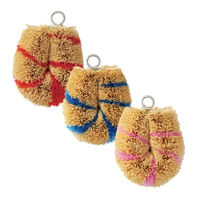 亀の子束子 シマシマ ミニミニ N 小回りのきく 小さいサイズ ピンク 1個 亀の子束子西尾商店