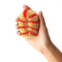 亀の子束子 シマシマ ミニ N 手に持ちやすい 定番1号サイズ 青 1個 亀の子束子西尾商店