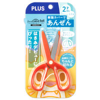 プラス 幼児用はさみ フィットカットカーブ トット 右手用 レッド 赤 34591 1個