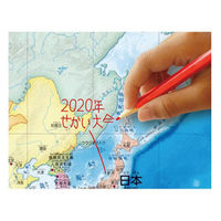 いろいろ書ける！消せる！世界地図 073102 デビカ