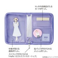 myfa（ミファ）デコレーションポーチ ミニ シャーベットピンク 1個 LIHIT LAB.（リヒトラブ）