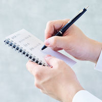 リヒトラブ ヒラクノ（hirakuno） ツイストノート（リングノート） A6 5mm方眼 ネイビー（紺） N1671-11 2冊