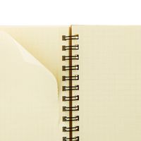 ロルバーン ポケット付メモ M A6相当 5mm方眼 ライトパープル 紫 リングノート 2冊 デルフォニックス（Rollbahn）