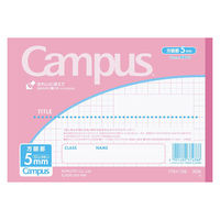 コクヨ キャンパスノート 用途別 ハーフサイズ B6 5mm方眼罫 ライトピンク ノ-37S10-5LP 10冊