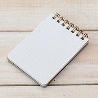 ラボクリップ メモ A7 5ミリ方眼 カミーユ レッド 5冊 CMME01-RD