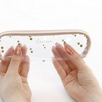 ラボクリップ ペンケース クリア ラウンド ブリエ ホワイト B22-BRCP03-WH 勝竜社