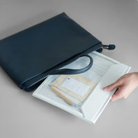 キングジム　かさばらないバッグインバッグ　フラッティ　Ａ４ヨコ　厚み２０ｍｍ　ラベンダー　５３６６ラヘ