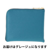 キトリ ハーフジップケース グレージュ 名刺・小銭入れ デルフォニックス