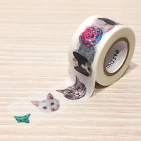 マークス マスキングテープ 20mm マステ マルチ ネコ MSTMKT12-A 5個