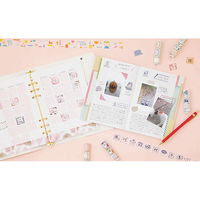 マークス 水性ペンで書ける マスキングテープ 15mm マステ ミシン目入り スリム マンスリー ポップ MSTFA22-C 10個