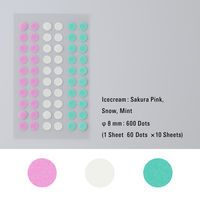 ニトムズ（nitoms） STALOGY マスキング丸シール 8mm アイスクリーム 1枚 S2226