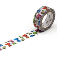 カモ井加工紙 マスキングテープ mt Peanuts（エムティ ピーナッツ） みんなでおしゃべり 幅15mm MTPNUT02 10巻