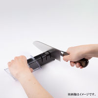 貝印 関孫六 茜 三徳包丁 165mm+関孫六ダイヤモンド＆セラミックシャープナー セット 1パック（3セット）