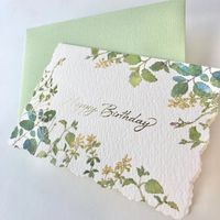 包む バースデーカード グリーンガーデン TC058 1セット(6個)