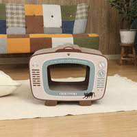 不二貿易 猫の爪とぎ テレビ 54223 1箱(2個入)（直送品）