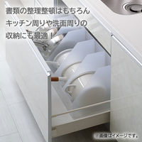 ベストコ どこでも ファイルボックス ななめ スリム クリア B4 MA-3150 1個