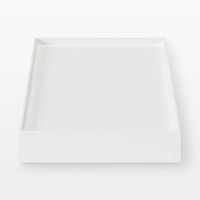 無印良品 再生ポリプロピレン入りファイルボックススタンダード用キャスターもつけられるフタ 幅15cm用 ホワイトグレー 良品計画