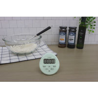 ドリテック　時計付　防水タイマー　グリーン　T-611GN　キッチンタイマー　デジタル　1個