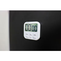 ドリテック 時計付　大画面タイマー　シャボン6　ホワイト　T-615WT　キッチンタイマー　デジタル 1個