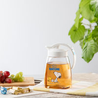 岩崎工業 タテヨコ・スライドピッチャー1.3 (スヌーピー)1300mlホワイト K-1261 NN 1個