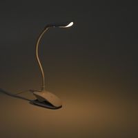 調光式 フレキシブル クリップライト ホワイト 電球色 YAZAWA CFL05L02WH 1個