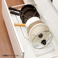 伸晃 フライパン 鍋 スタンド 幅45.2～87.2cm 2WAY ワイドタイプ PFN-NL 1セット（3個）