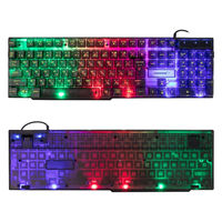 磁気研究所 USB有線 スケルトン LEDキーボード HDGMKB106WBK 1個